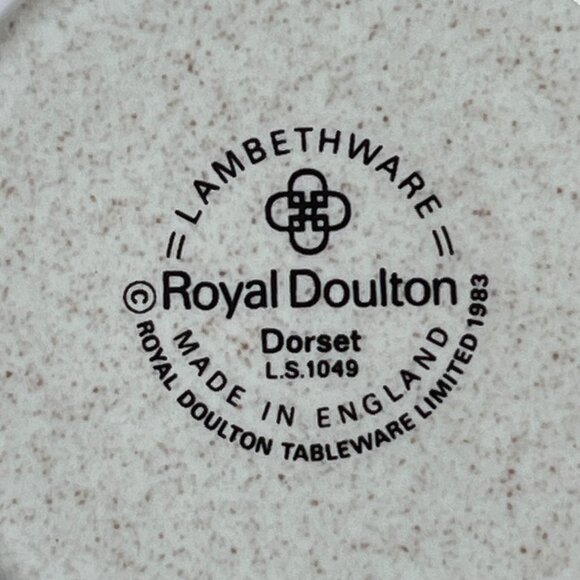 Royal Doulton Tea Set 4 Cups + 4 Saucers Lambethare Dorset LS1049 England 1983 - Picture 16 of 16
